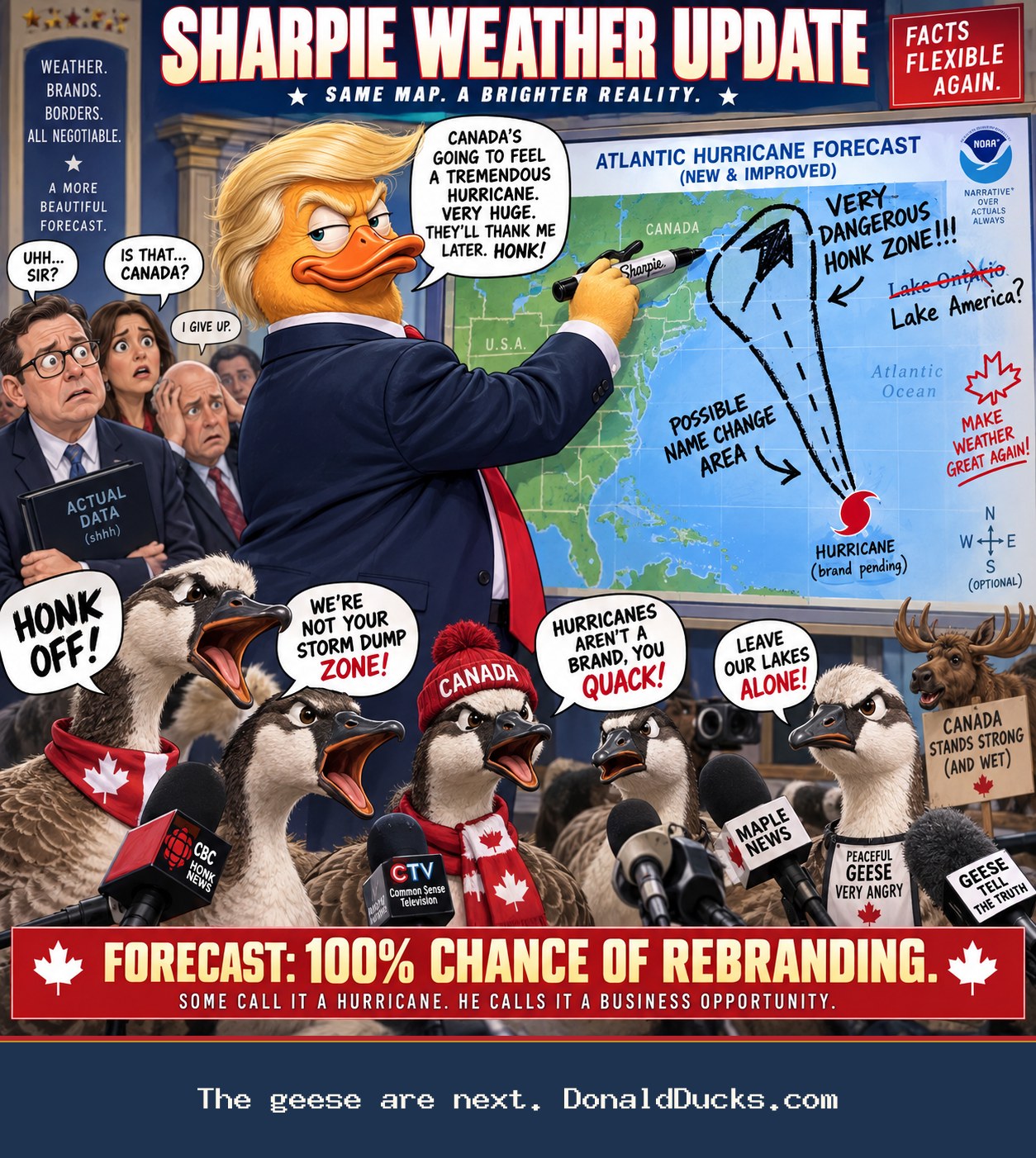 The geese are next. DonaldDucks.com