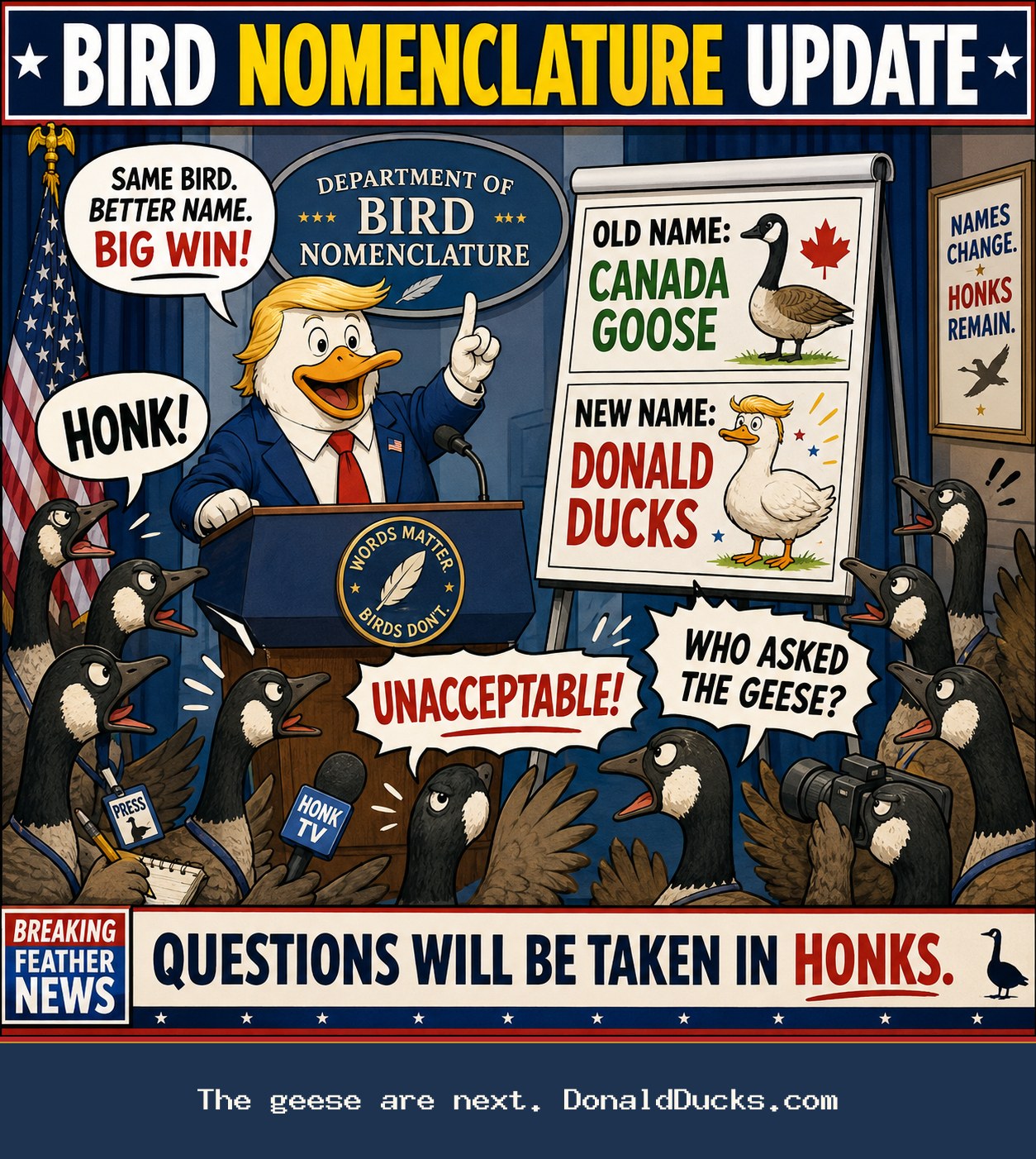 The geese are next. DonaldDucks.com